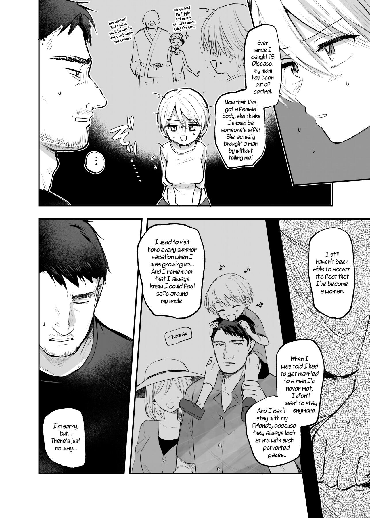 Hentai Manga Comic-I Became a Woman, and my Uncle...-Read-6